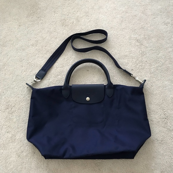 Longchamp Handbags - Longchamp. Le Pliage Neo Medium. Crossbody. Blue.